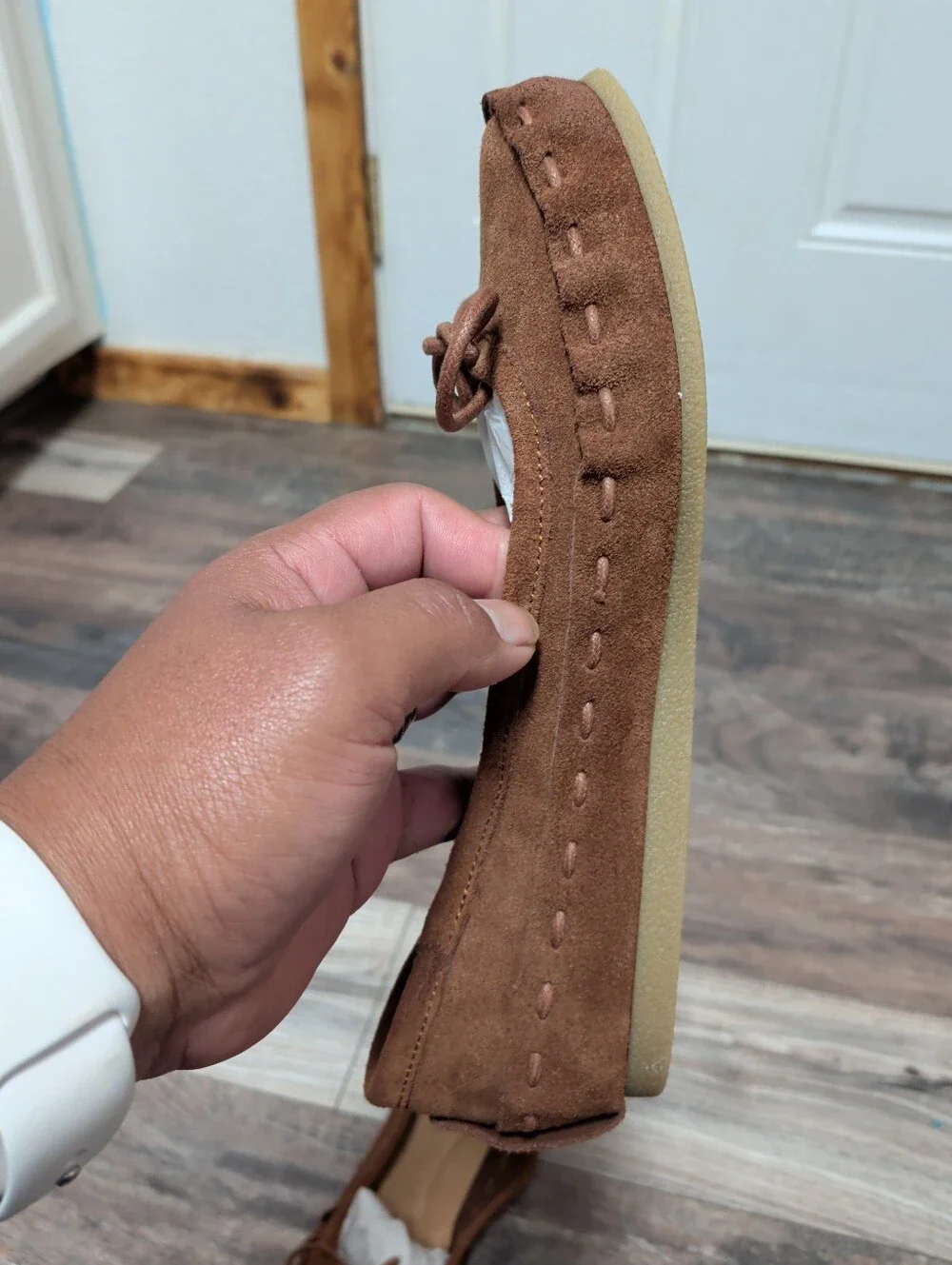 Juil Bumi Terra Brown Suede Moccasin Grounding Copper Shoes Natural Hippie Sz 7